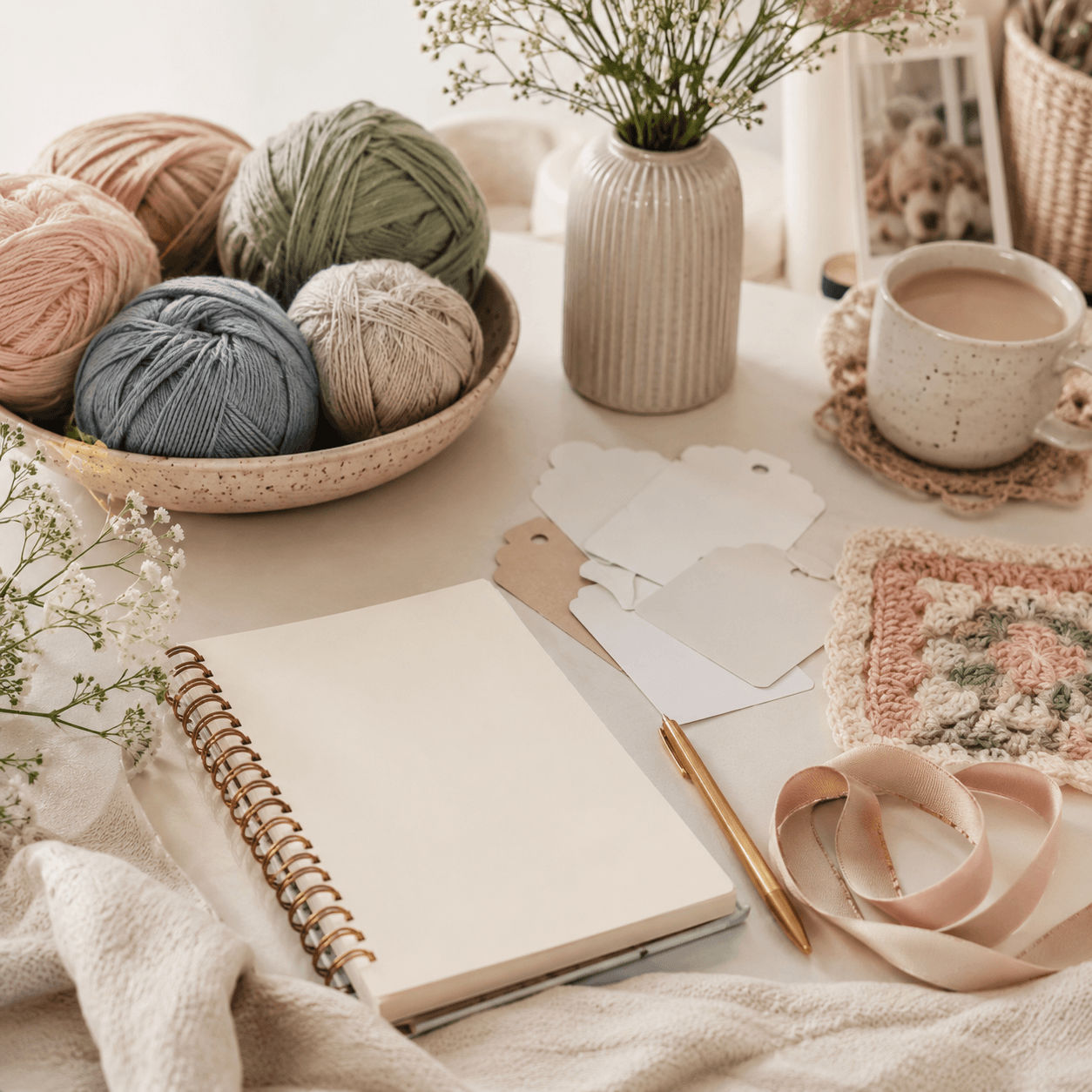 Detail of crochet work